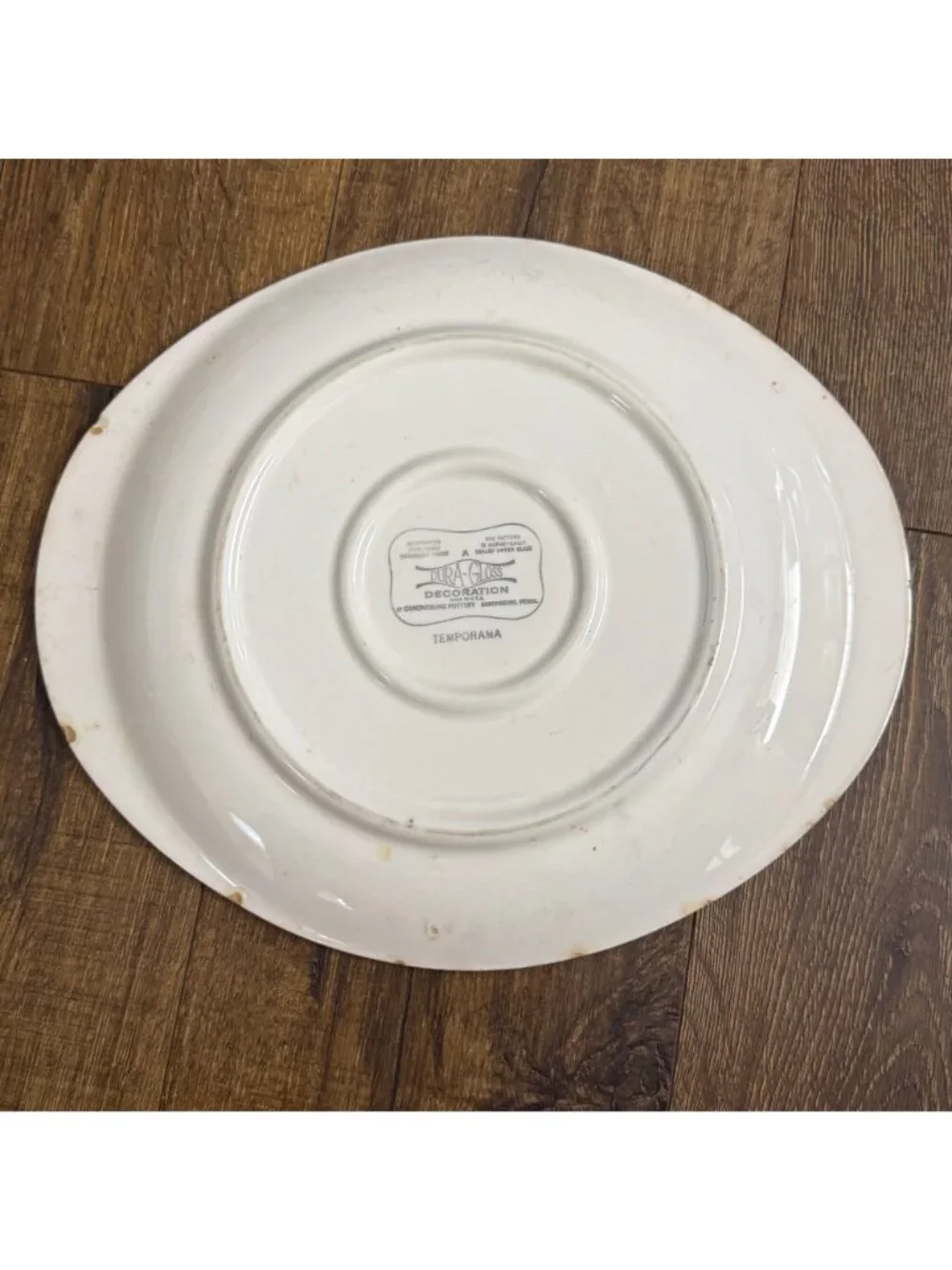 Dura-Gloss Temporama Canonsburg Pottery MCM Atomic Pattern Serving Platter